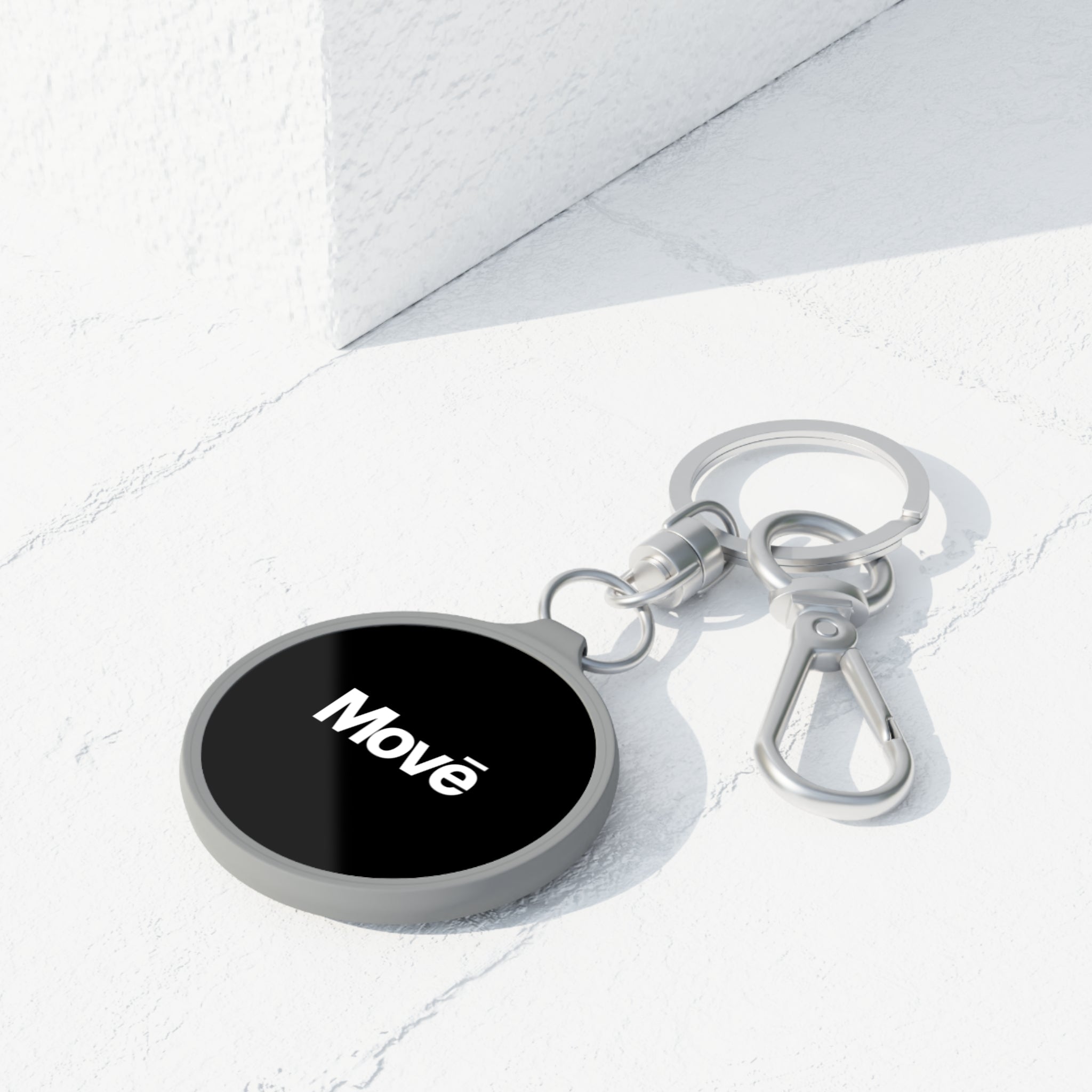 Keyring Tag Move Logo Metal Keychain