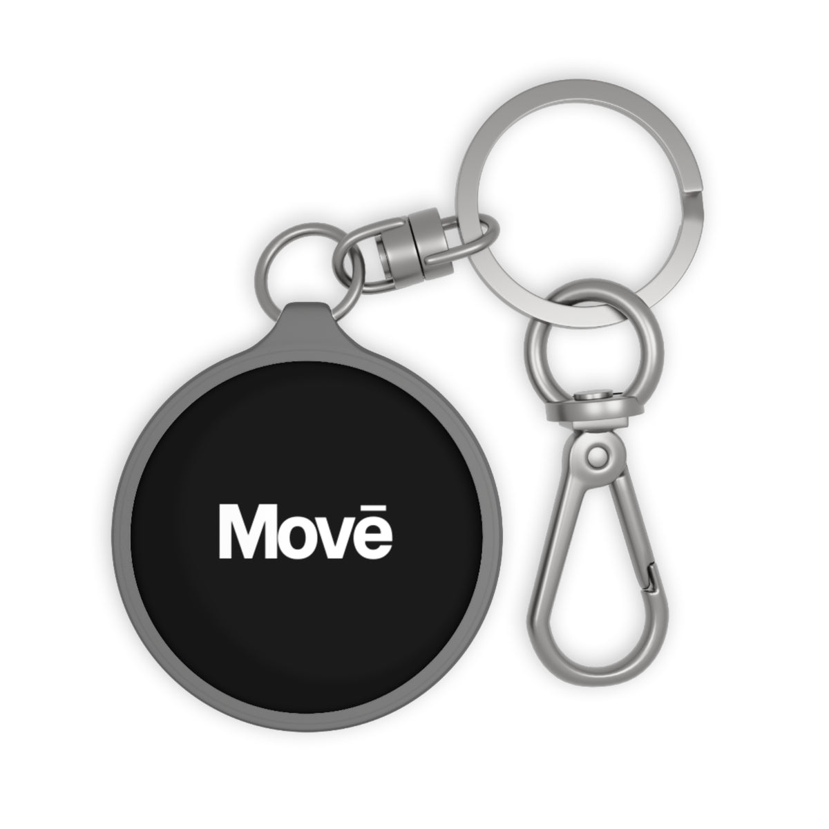 Keyring Tag Move Logo Metal Keychain