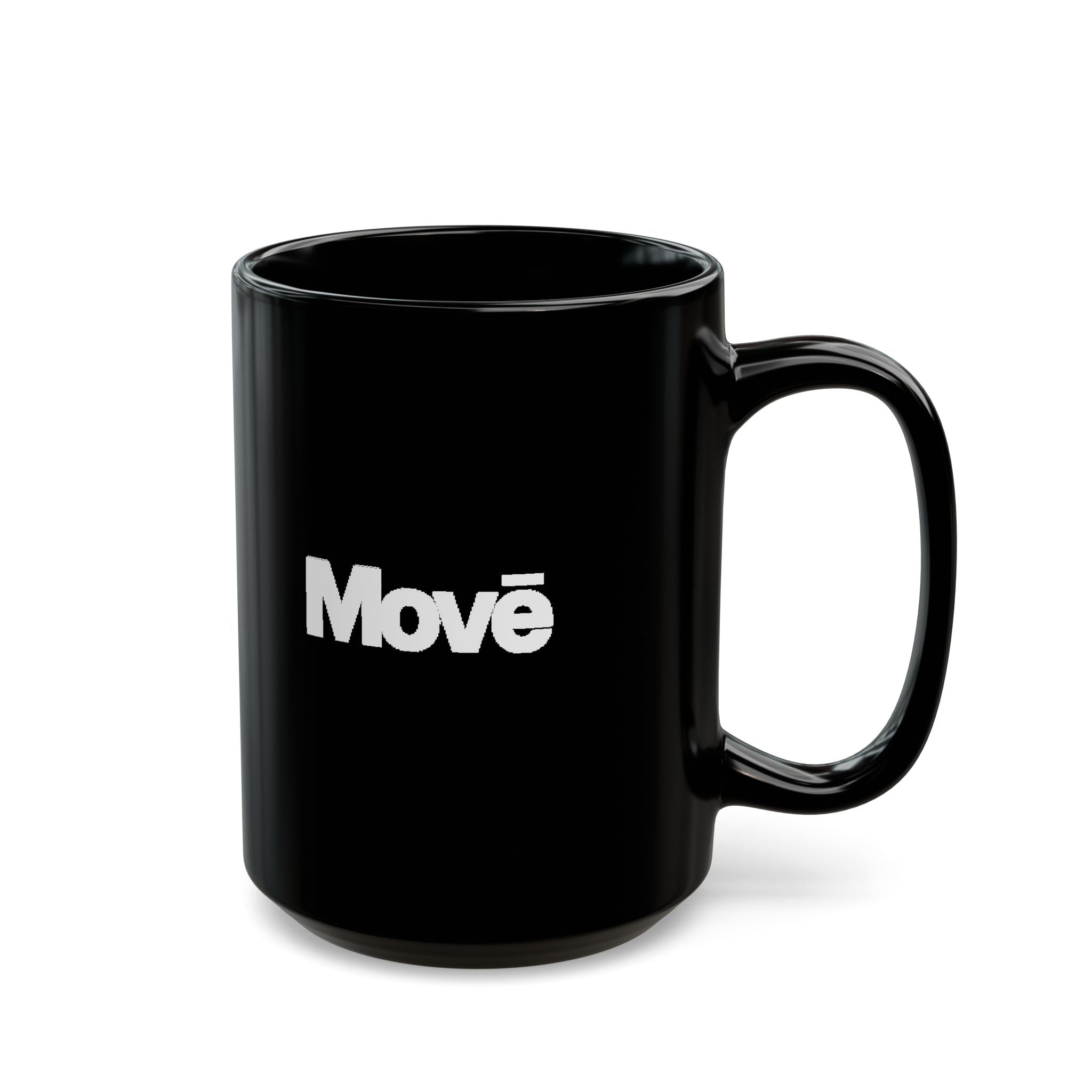 Move Black Coffee Mug